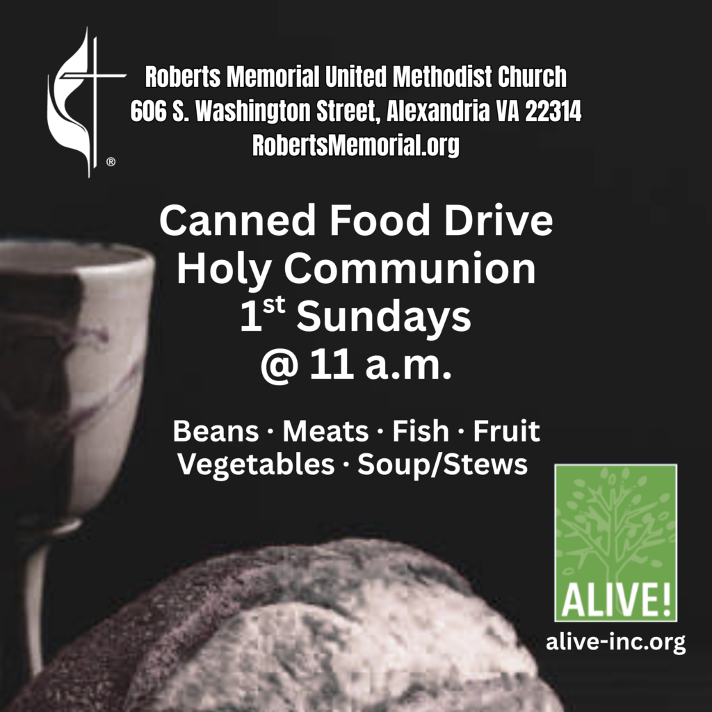 2025 Holy Communion Sundays Canned Food Drive