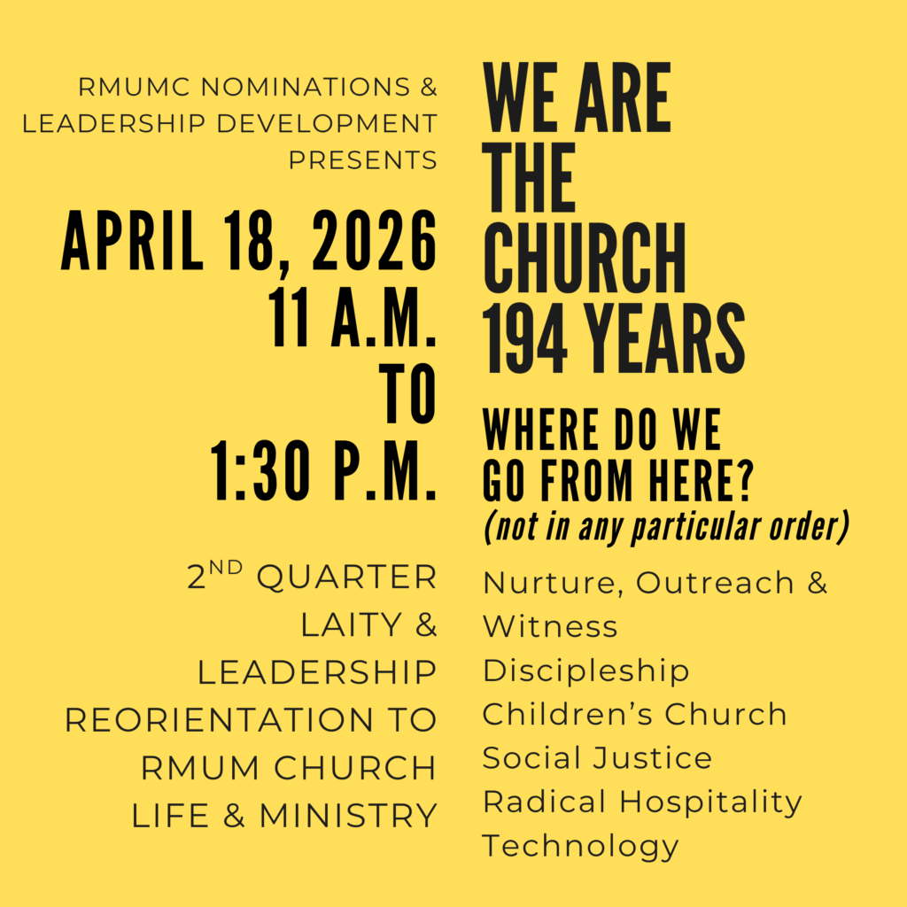 2nd quarter 2026 Laity and Leadership Workshop (24 x 24 in)