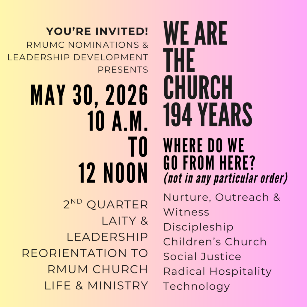 May 2026 Laity and Leadership Workshop (24 x 24 in)